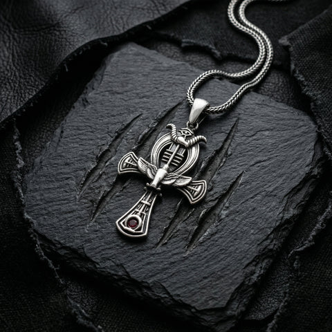 Egyptian Symbol Ankh Necklace - 12-24 in - M.0437
