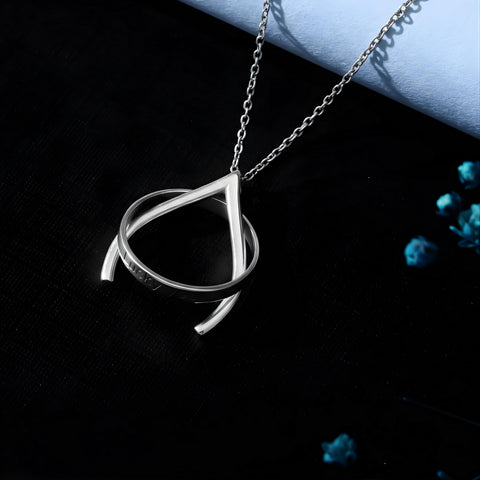 14K Gold Ring Holder Necklace Wishbone - 12-24 in M.0183