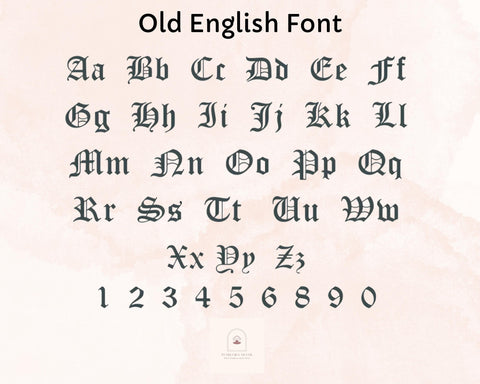 Eski İngilizce İsim Kolyesi M.318 