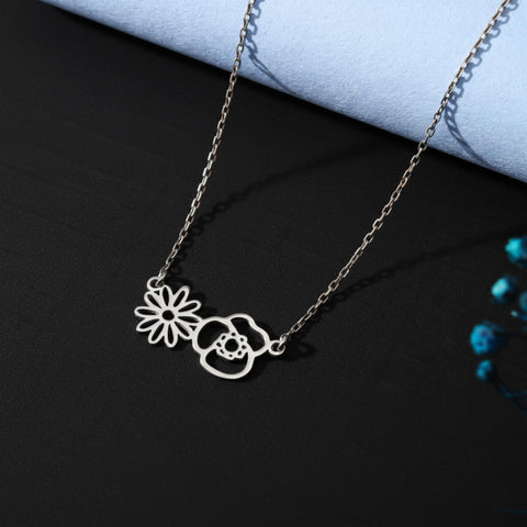 14K Gold Birth Flower Necklace - 12-24 in M.0041