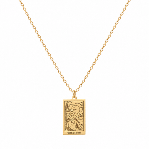 14K Gold Plated Tarot Necklace - 12-24 in M.0189