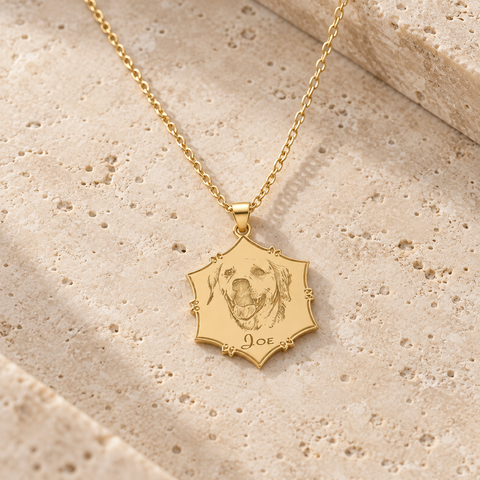 14K Gold Plated Pet Necklace - 12-24 in M.0578