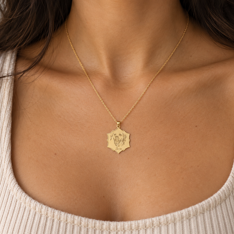 14K Gold Plated Pet Necklace - 12-24 in M.0578