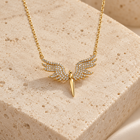 14K Gold Plated Archangel Michael Necklace - 12-24 in M.0132