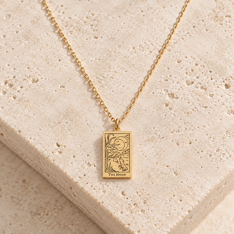 14K Gold Plated Tarot Necklace - 12-24 in M.0189