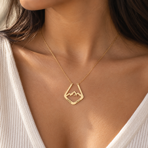 14K Gold Plated Ring Holder Necklace with Name - 12-24 in M.0264
