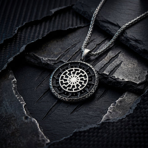 Nordic Solar Symbol Pendant - 20-26 in - M.0463