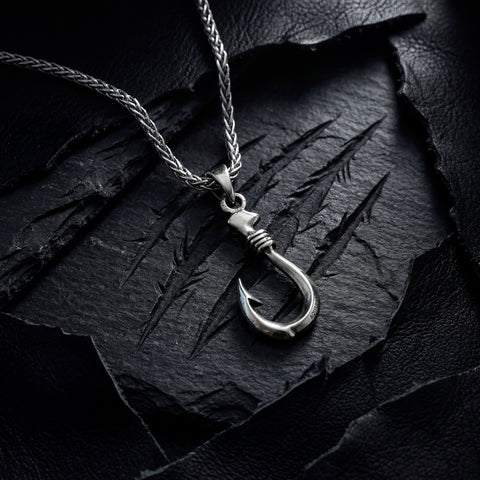 Fisherman’s Hook Pendant Necklace - 20-26 in - M.0470