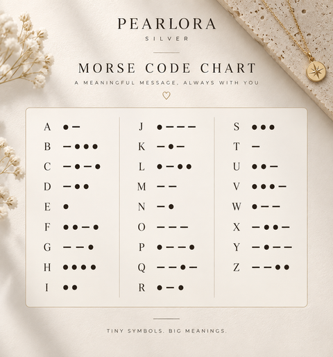 14K Gold Plated Morse Code Necklace - 12-24 in M.0616