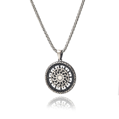 Nordic Solar Symbol Pendant - 20-26 in - M.0463