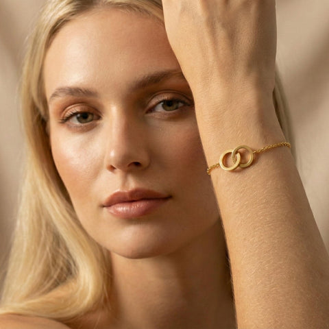 14K Gold Ring Charm Bracelet - 3.5-10 in M.0620