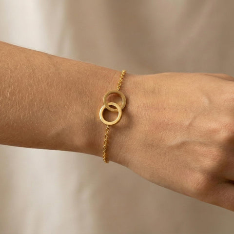 14K Gold Ring Charm Bracelet - 3.5-10 in M.0620