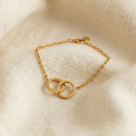 14K Gold Ring Charm Bracelet - 3.5-10 in M.0620