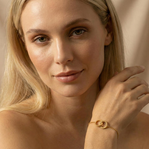 14K Gold Ring Charm Bracelet - 3.5-10 in M.0620