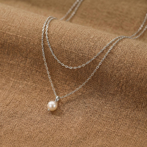 14K Gold Pearl Necklace - 12-24 in M.0022