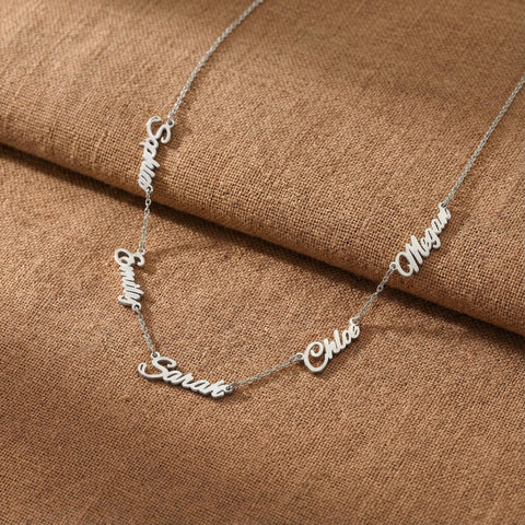 14K Gold Family Name Necklace - 12-24 in M.0359