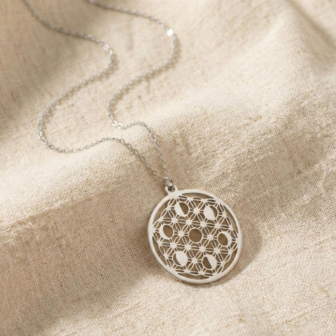 14K Gold Moon Phases Necklace - 12-24 in M.0368