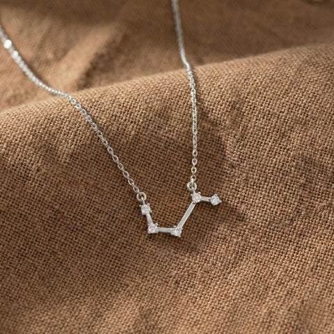 14K Gold Birthstone Zodiac Necklace - 12-24 in M.0567