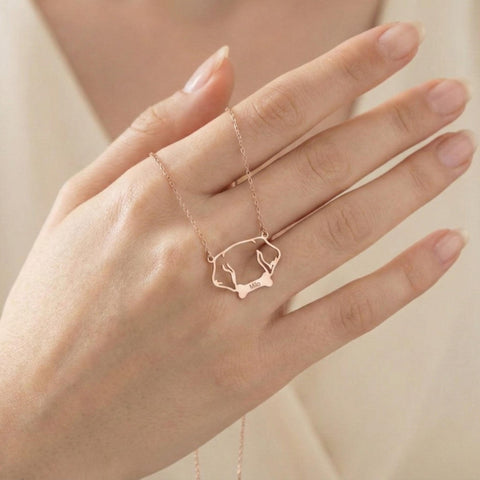 14K Gold Dog Ear Bone - 12-24 in M.0646