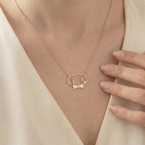 14K Gold Dog Ear Bone - 12-24 in M.0646