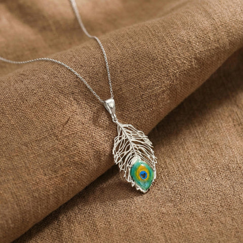 14K Gold Peacock Necklace - 12-24 in M.0136