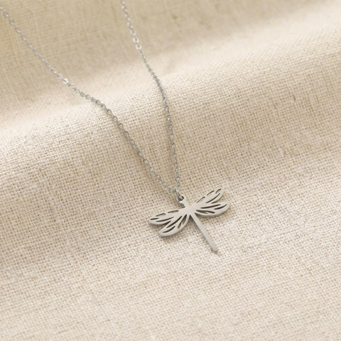 14K Gold Dragonfly Necklace - 12-24 in M.0380