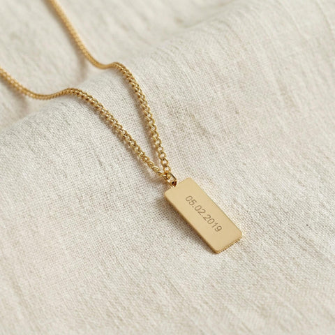 14K Gold Custom Name Necklace  - 12-24 in M.0774