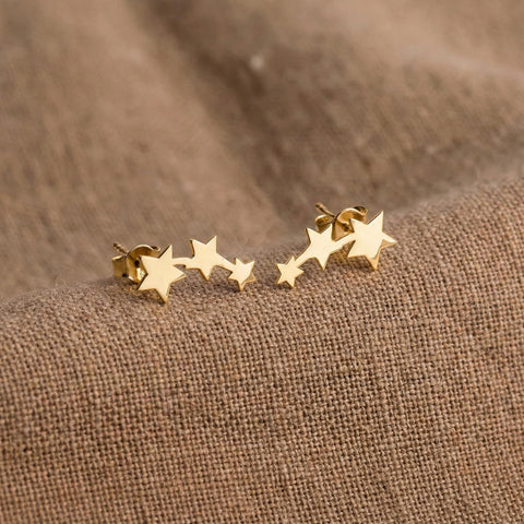 Tiny Star Stud Earrings | Dainty Stud Earrings | 14K Gold Stud Star Earrings | Dainty Everyday Jewelry | Cute Star Earrings | Gift for Her M.0441