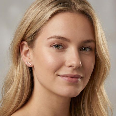 Tiny Star Stud Earrings | Dainty Stud Earrings | 14K Gold Stud Star Earrings | Dainty Everyday Jewelry | Cute Star Earrings | Gift for Her M.0441