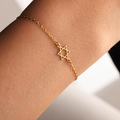 Star Of David Bracelet | Magen David Bracelet | Religious Gift For Women | Judaica Friend Gifts | Jewish Gift For Her | Hanukkah Gift M.0181