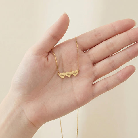 Minik 3D Baş Harf Kalp Kolye | Özel Altın Harf Kolye | Aile Kolyesi | Minimalist Kolye | Anneler Günü Hediyesi M.363