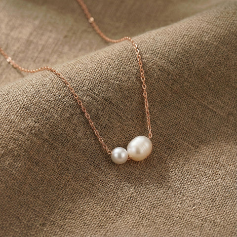 14K Gold Freshwater Pearl Necklace - 12-24 in M.0148