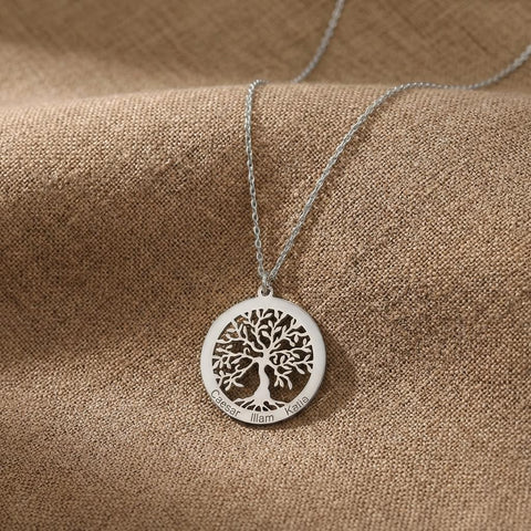 14K Gold Family Tree Necklace - 12-24 in M.091