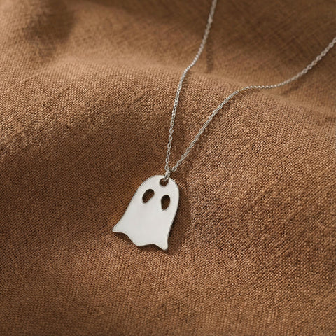 14K Gold Ghost Necklace - 12-24 in M.0365