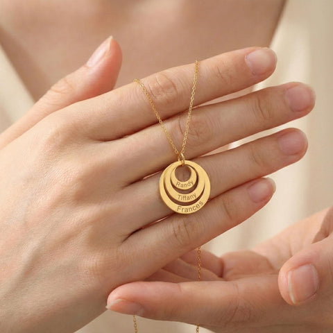 14K Gold Intertwined Circle Necklace - 12-24 in M.0312