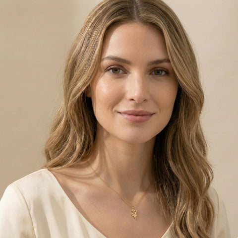 14K Gold Breathe Necklace - 12-24 in M.0026