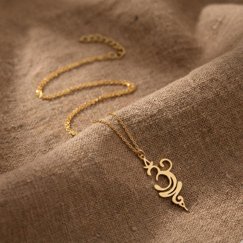 14K Gold Breathe Necklace - 12-24 in M.0026